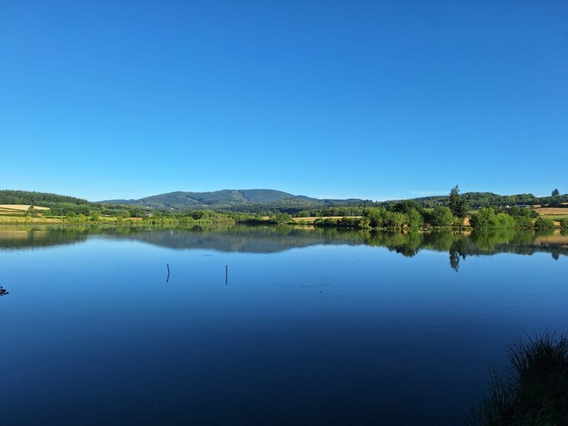 Mt Beuvray lac matin-1 photo de paysage Mont beuvray